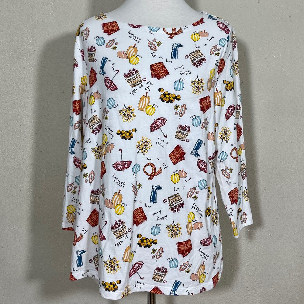 Talbots SZ 1X fall shirt